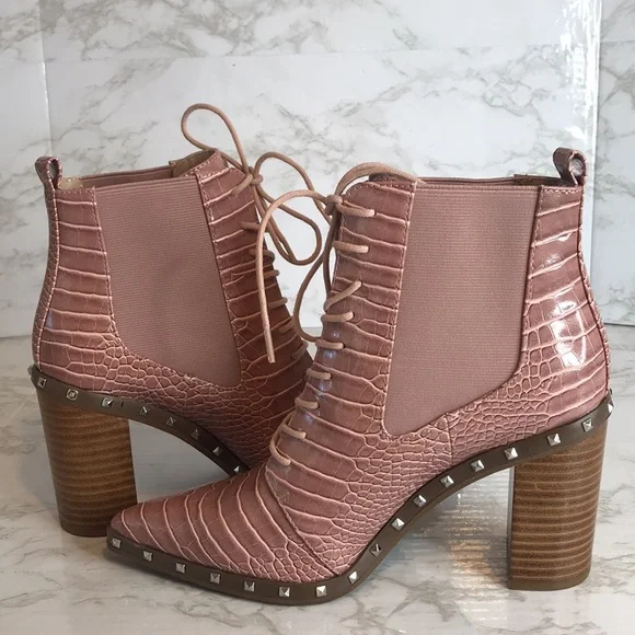 Charles By Charles David Debate studded chunky block heel Booties size 8 - Picture 7 of 11